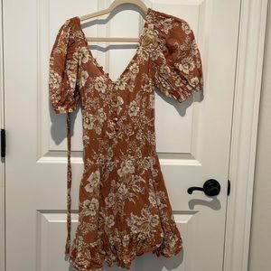 ASOS design orange floral dress. Size 0